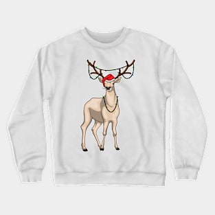 Reindeer Christmas Fairy lights Crewneck Sweatshirt